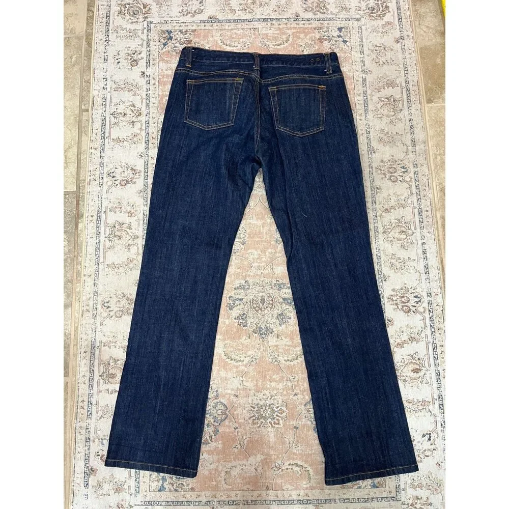 Cabi Brando Style #175 Dark Wash Straight Leg Jeans Women’s Size 10 Mid Rise - Picture 3 of 13